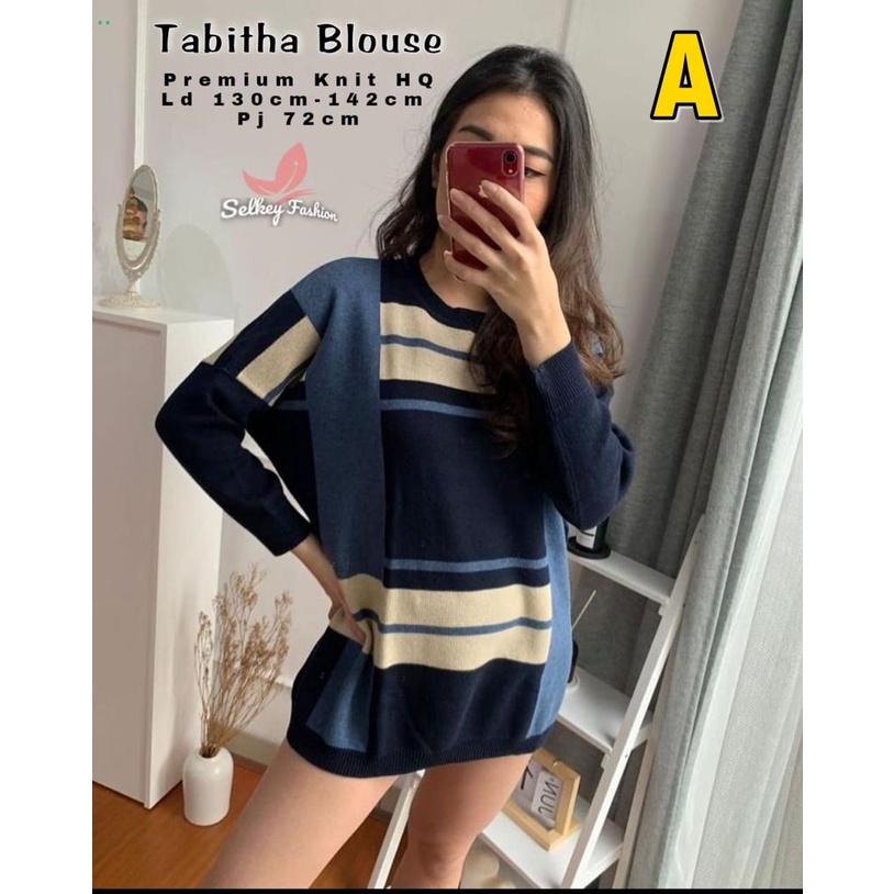 Atasan Kaos Rajut Oversize Jumbo Gede Wanita Remaja Lengan Panjang Knit Trendy