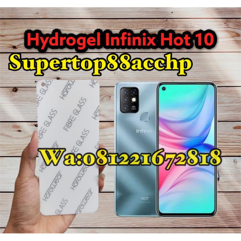 Infinix Hot 10 Anti Gores Hydrogel Full Screen Protector