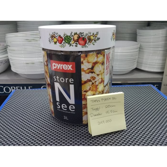 3L Toples Pyrex . Best quality