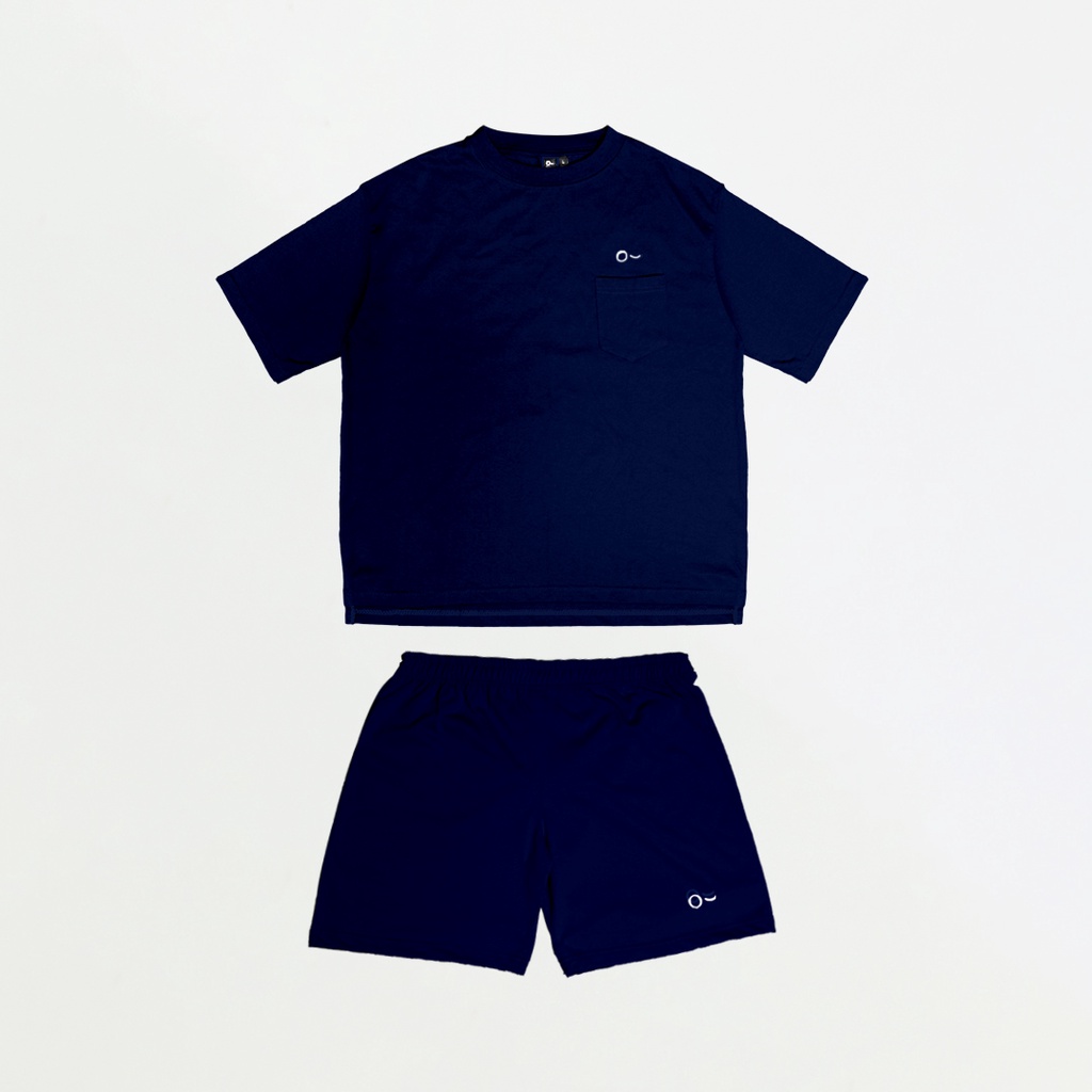 John &amp; Jill Oversize Short Sleeve Saku &amp; Short Pants - Basic Set