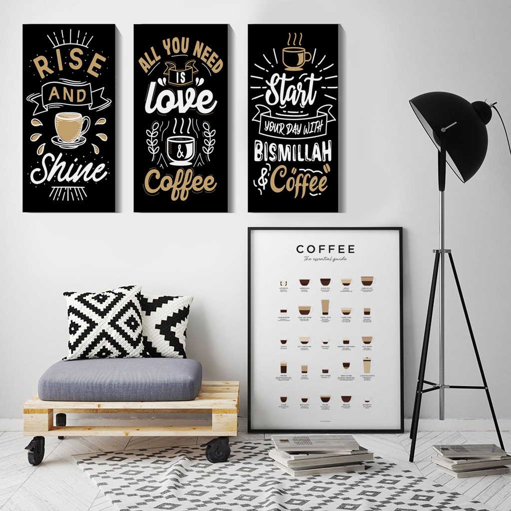 Hiasan Dinding Dapur Kopi Dekorasi Cafe Poster Aesthetic Pajangan dinding