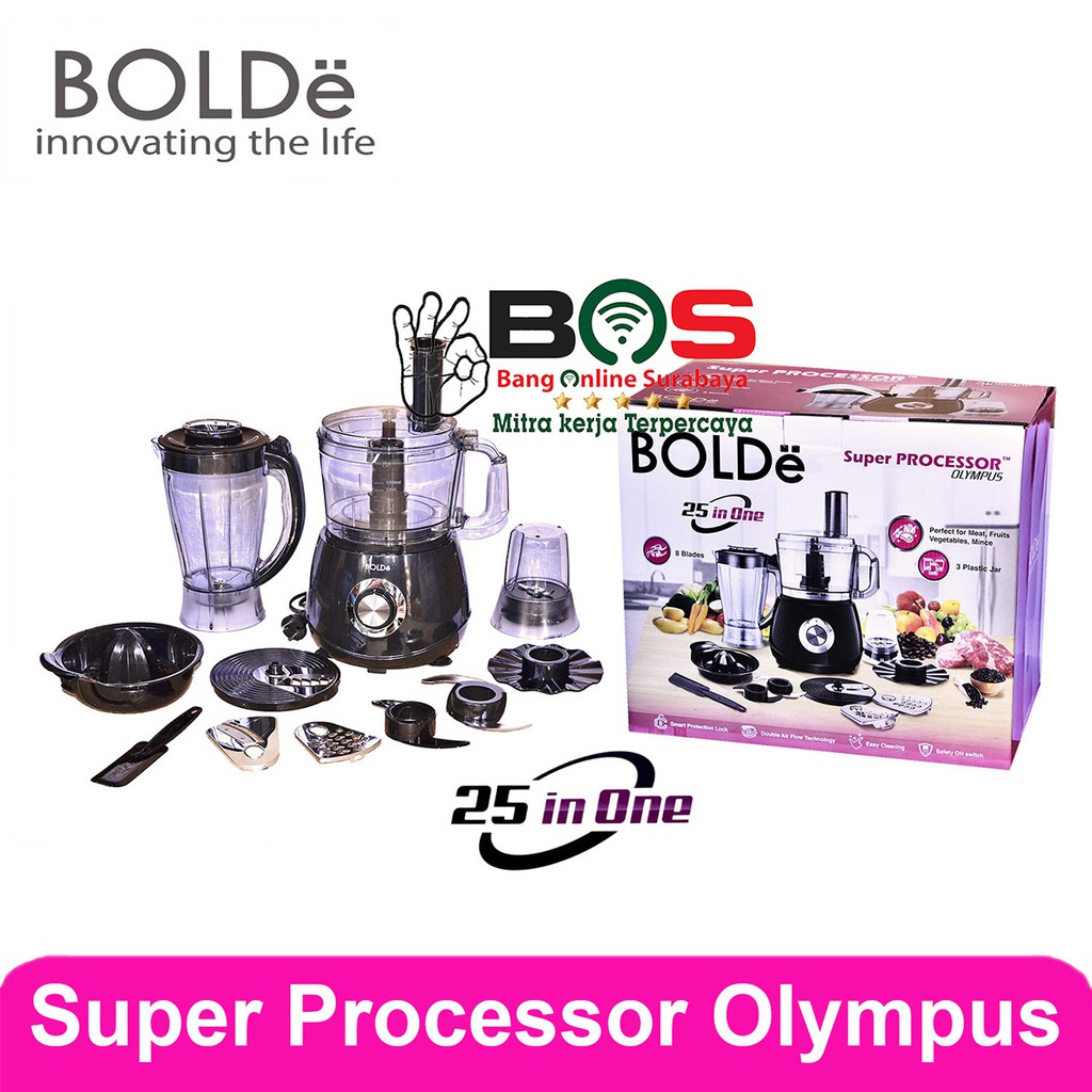 Bolde SUPER Food Processor 25 in 1 Olympus Pengolah Makanan / Food Chopper