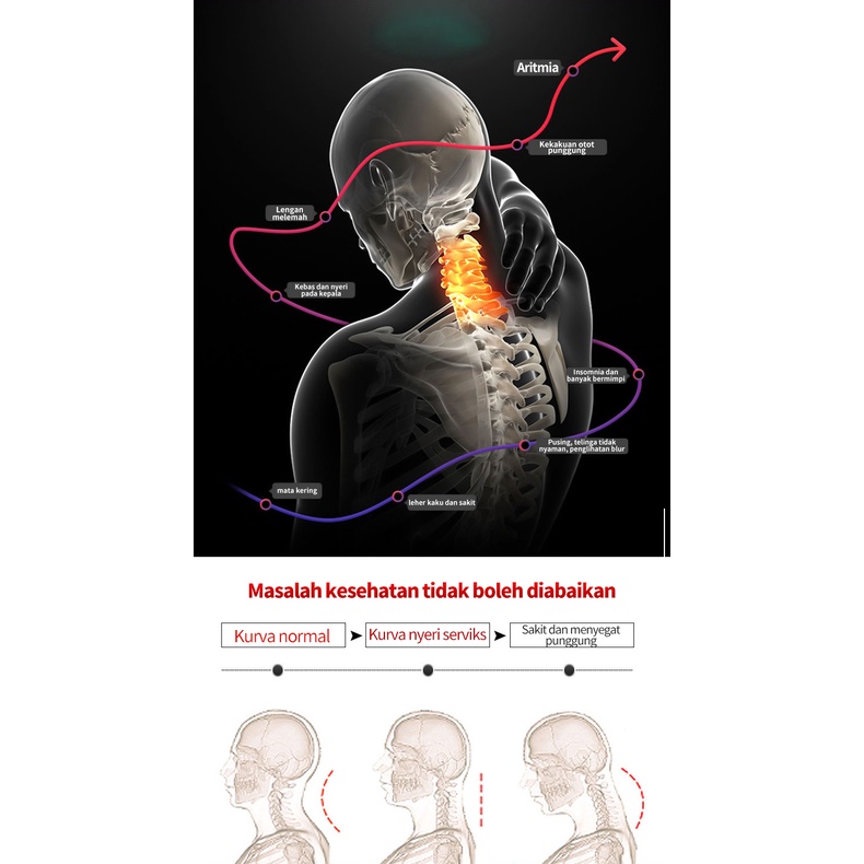 Smart Neck Hot Compress Fisioterapi Perangkat/Bantal Pijat Multifungsi Berbentuk U/Listrik Bahu dan Pijat Leher