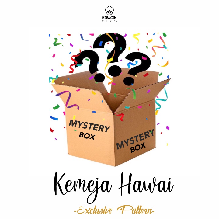 ROWCIN Mystery Box 1 Pcs Kemeja Hawai EXCLUSIVE PATTERN