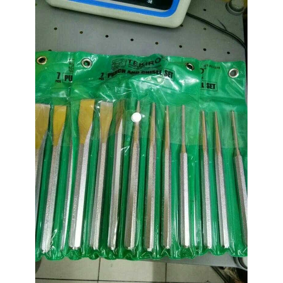Jual Tekiro punch and chisel 7 pcs Shopee Indonesia