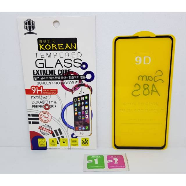 KOREAN Tempered Glass Samsung A8S 6.4&quot; FULL SCREEN TG 5D Samsung A9 Pro 2019 FULL GLUE Anti Gores Kc