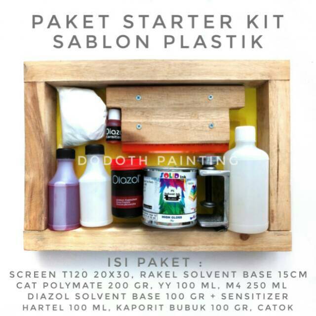 

Paket Pemula Starterkit Sablon Plastik