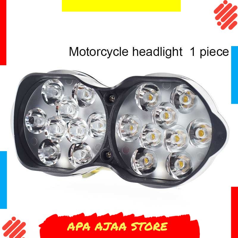 Terbaru ! Lampu Tembak Motor ATV LED Spotlight 18 LED - U9