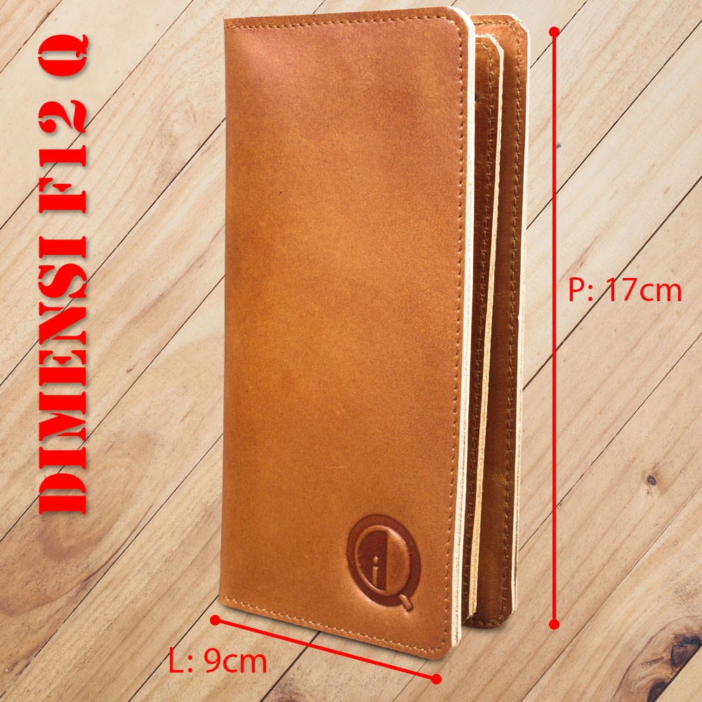 Dompet Kulit Panjang Pria Wanita Unisex Original Dompet Kartu Pria Lipat Kulit Sapi Asli Original Sapi ASLI F012 Q GARANSI ORIGINAL