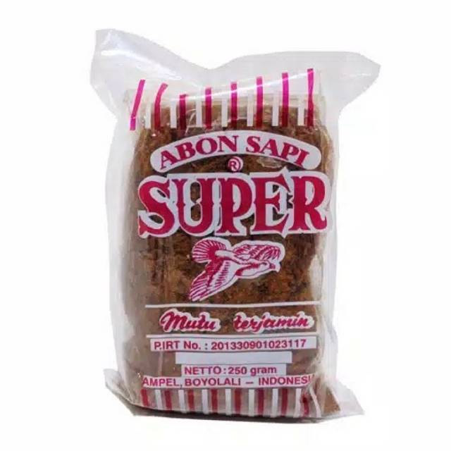 Abon sapi super cap burung 250 gram