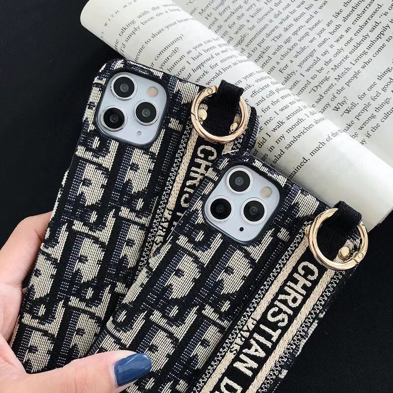 Case Fashion Christian Di*r Strap finger Iphone 7 8 7+ 8+ X Xs Xr Max 11 12 13 14 Pro Max 14+ 14Plus Plus FH43