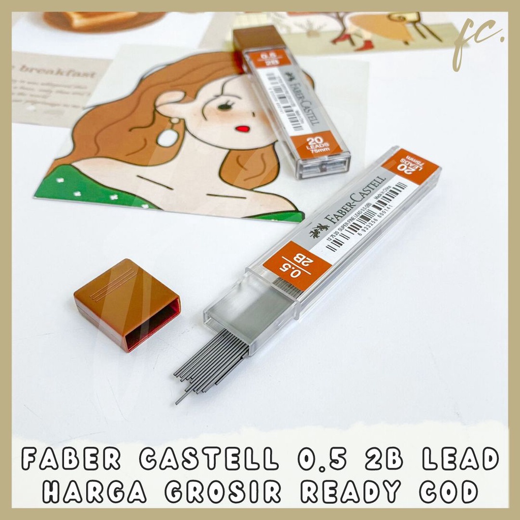 

Faber-Castell Lead Superfine Isi Refill Pensil 2B 0.5 Faber Castell Original Super Fine