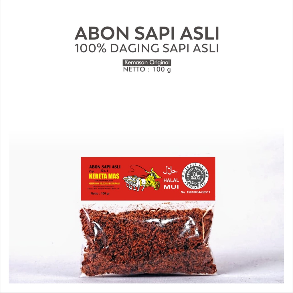 

Abon Sapi Kereta Mas 100gr Original