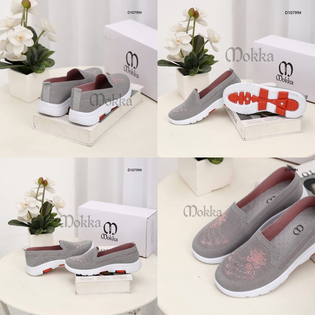 Mokka Ladies Comfort Sneaker Shoes D10799 Sepatu Wanita