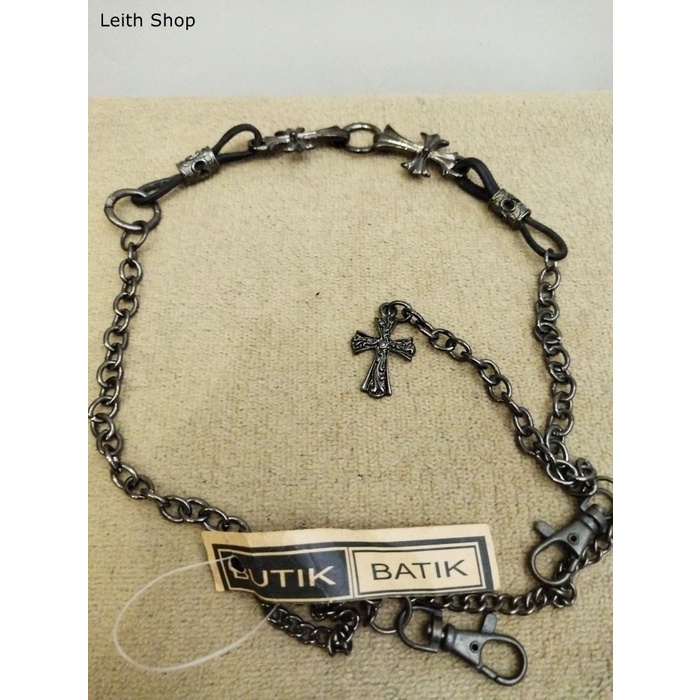 Bandul Kalung Silver Perak Pria Logam Bali Rantai Dompet Wallet Chain