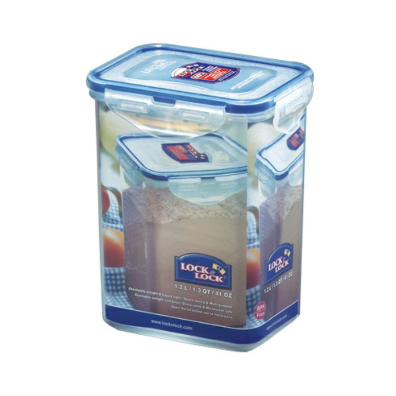 Lock n Lock Food Container 1.2L / 1.3L HPL808H HPL809 Toples makanan wadah susu tepung pasta