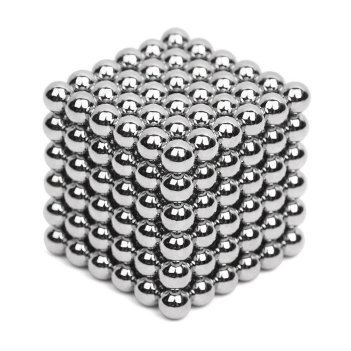 Magnet Bola 5mm Neodymium Ball Puzzle Arts Bulat Zen Buck Silver