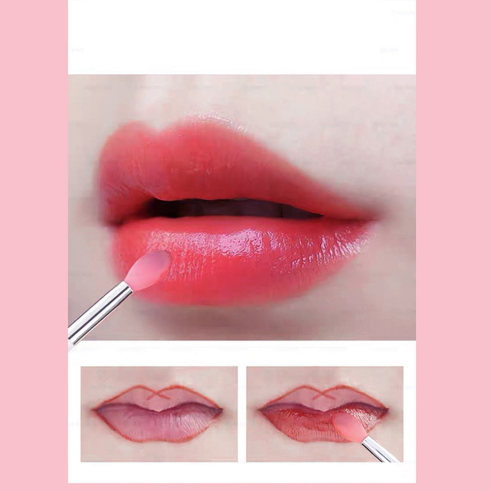 【COD Tangding】5pcs/set Silicone Lip Brush PVC Bag Packaging Rod Lip Mask Brush Lipstick Makeup Brush