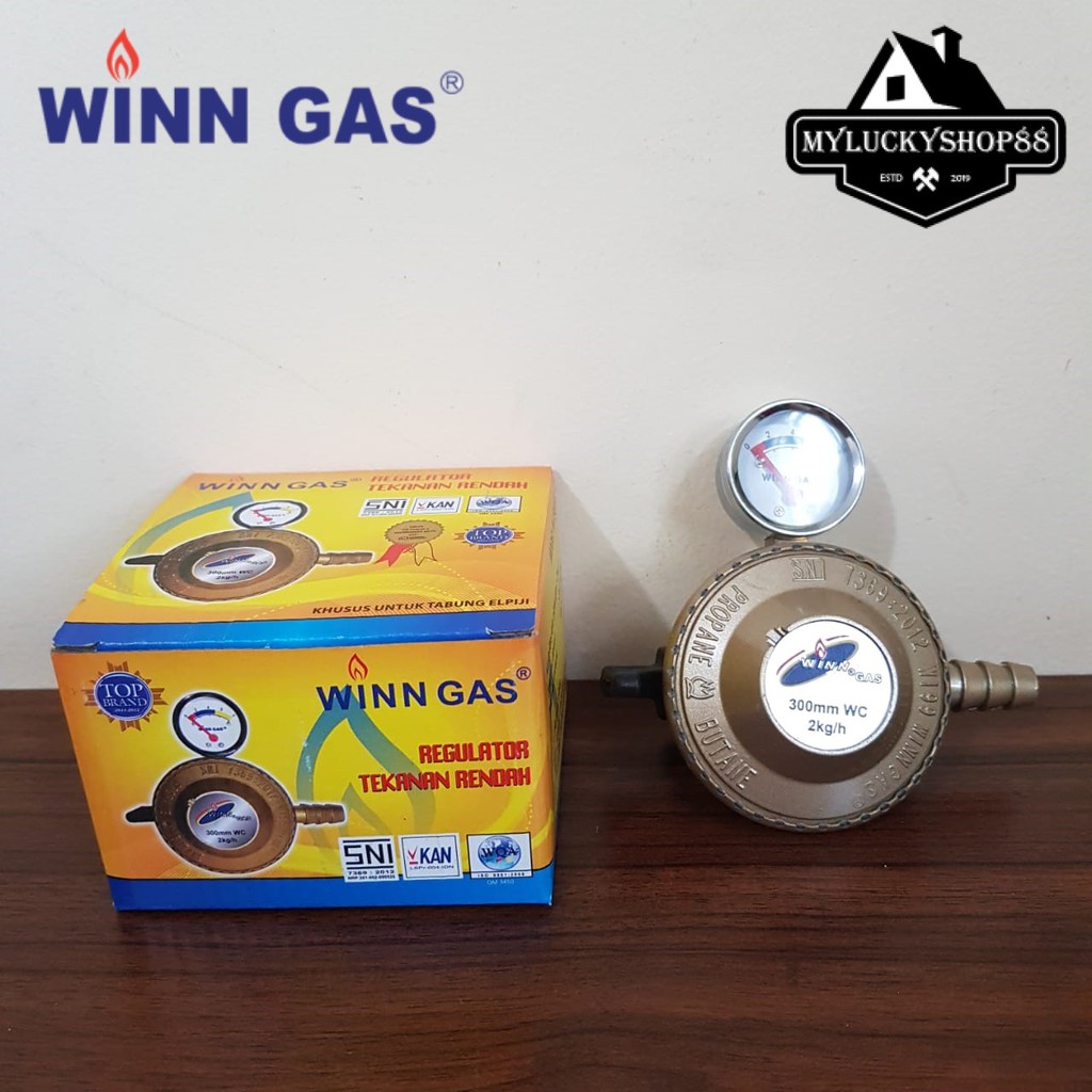 Jual Regulator Winn Gas W M Tekanan Rendah Dengan Meteran Shopee Indonesia