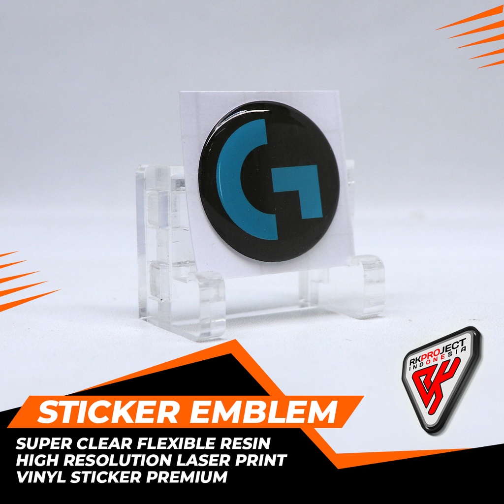LOGITECH GAMING Sticker Timbul Emblem Resin Lentur