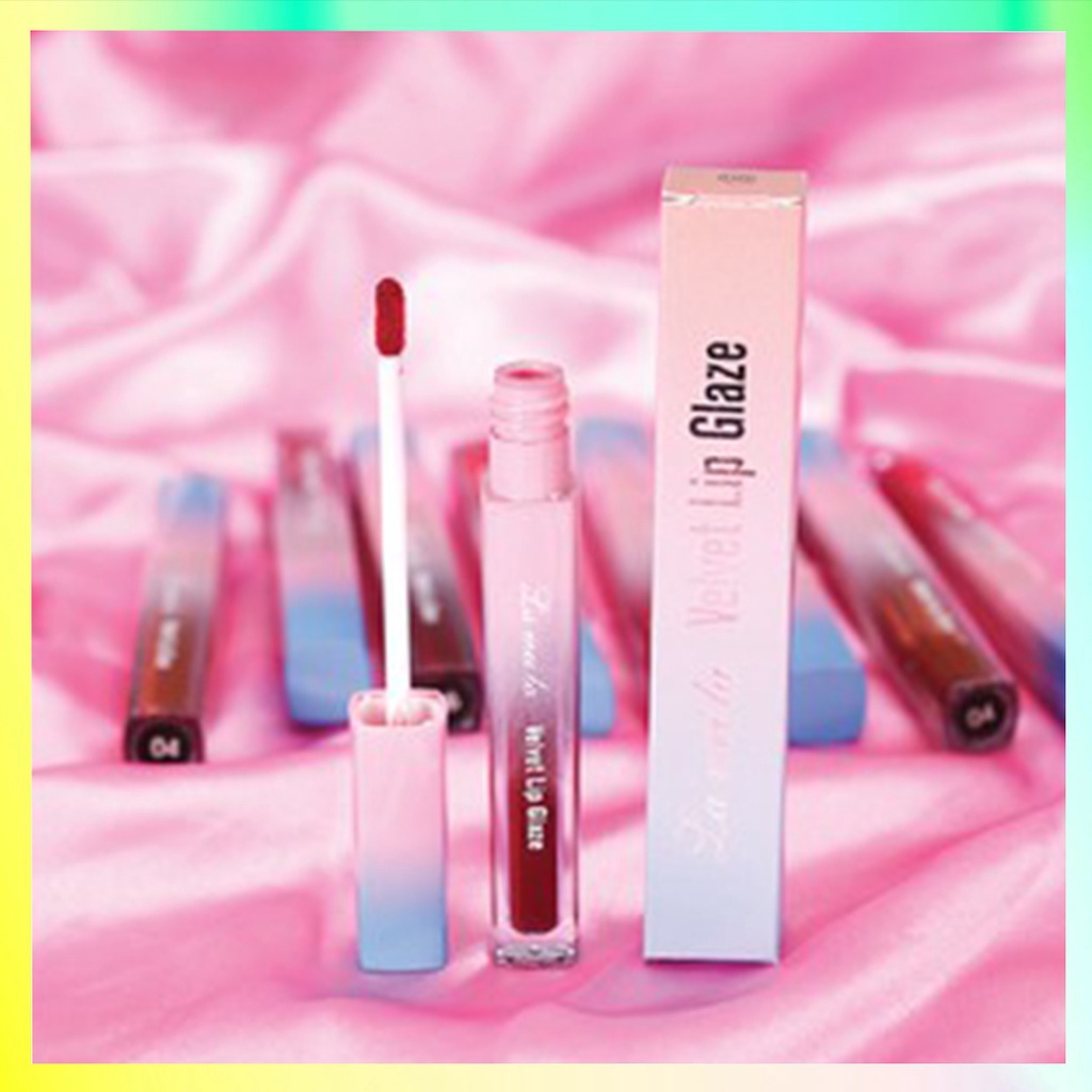 LAMEILA Lip Glaze Lipstik Cair Velvet Metal Bibir Makeup Lip Tint Lip Gloss LA035