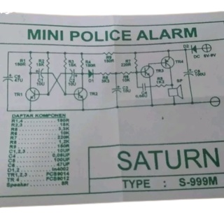 PCB Mini Police Alarm S-999M