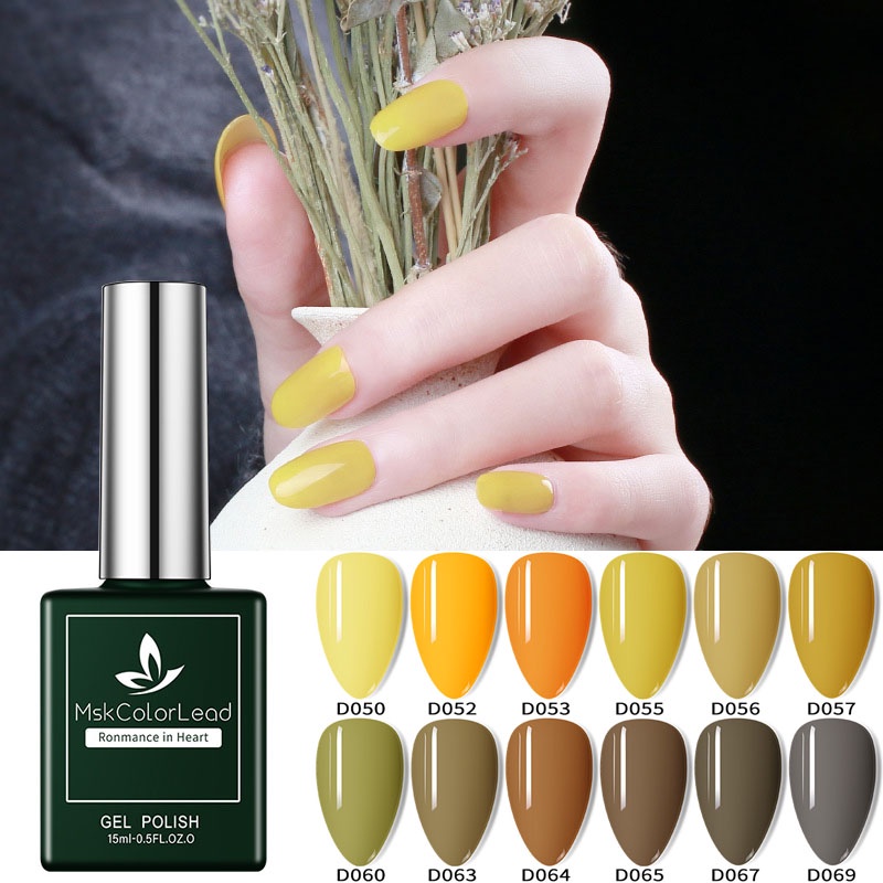 MAKCOLORLEAD (50-69)Nail gel Polish Kutek Halal Professional Nail Art  Gel UV LED Nail Art Nail Poli