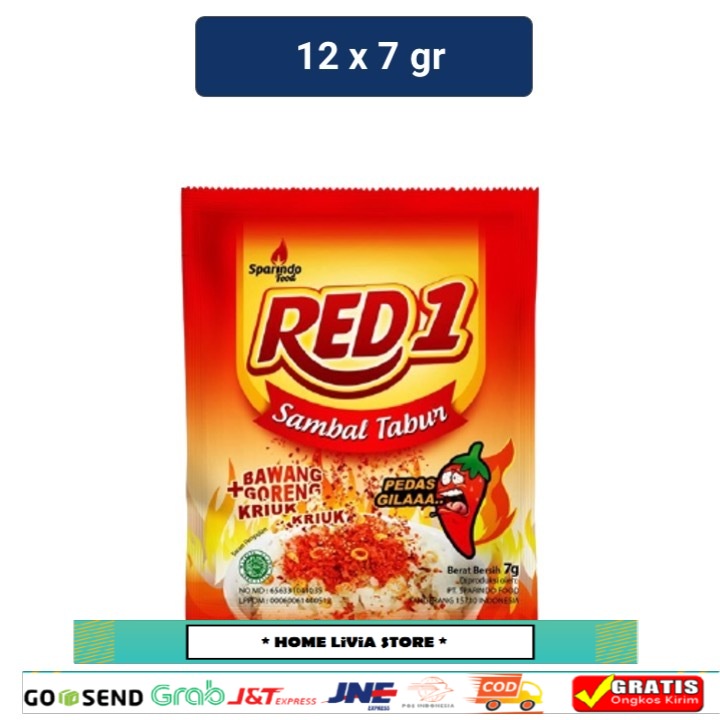 

RED1 Sambal Tabur 12 x 7 gr