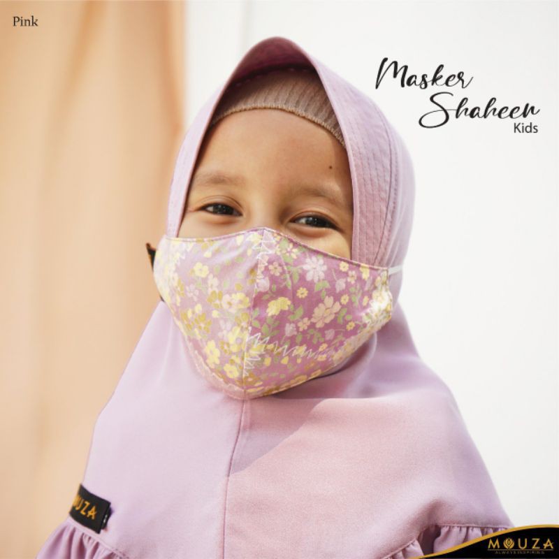 [rey] Masker Anak Shaheen By Mouza / Masker Motif