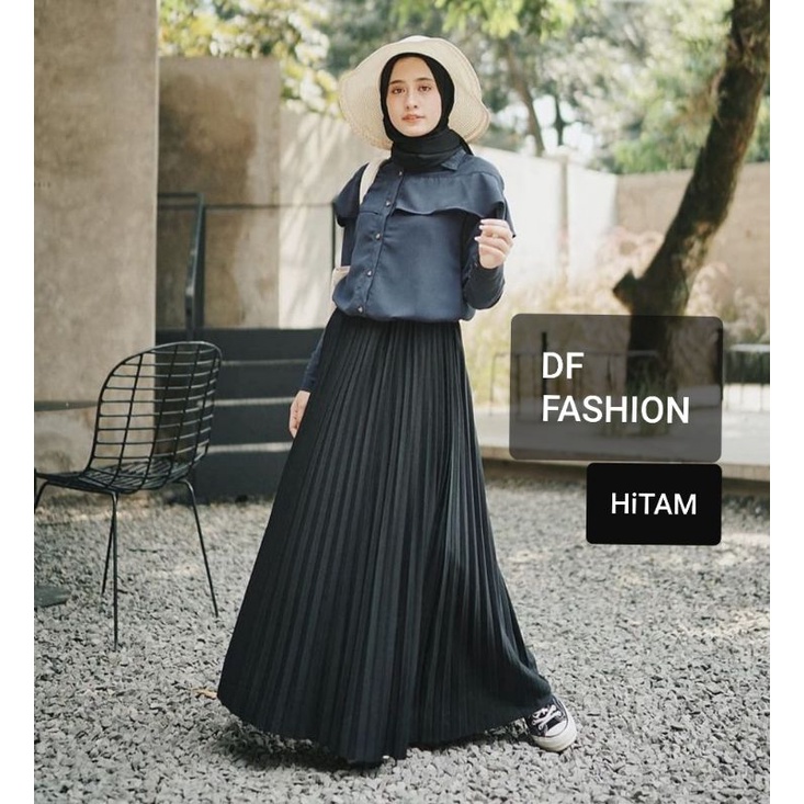 ROK PRISKET PREMIUM HITAM (HARGA GROSIR) ROK MAYUNG