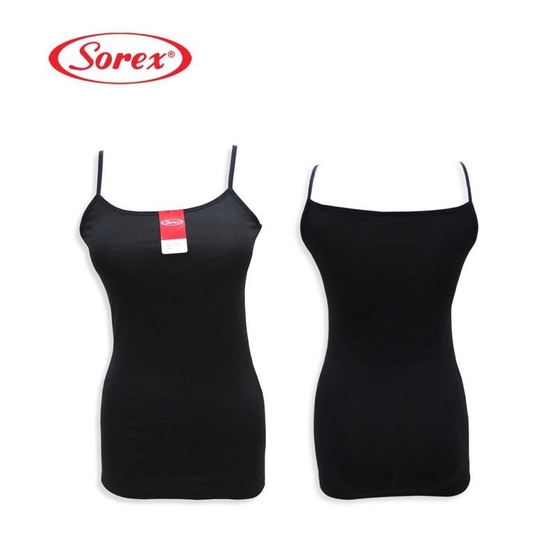 Sorex Tanktop Kamisol Katun 3322 || bahan impoer bagus IMPORT PANJANG HINGGA BAWAH - CAMISOL SINGLET SATU TALI SOREX 3322- TANK TOP WANITA TALI KECIL - BASIC ORIGINAL