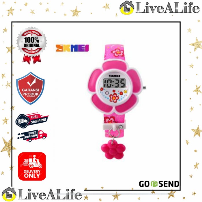 SKMEI Jam Tangan Anak Motif Bunga