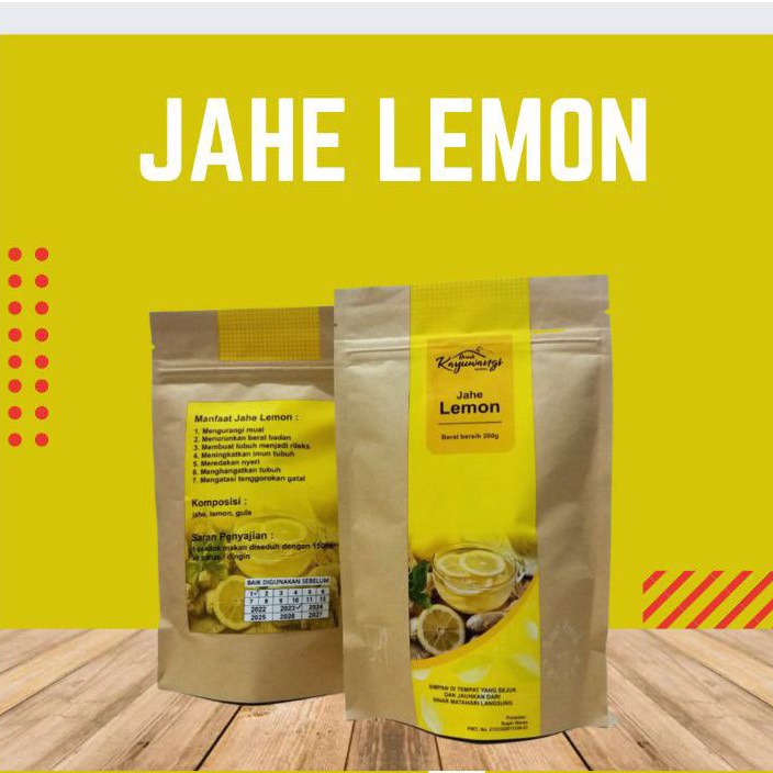 

Jahe lemon serbuk instan asli kemasan 1 kg