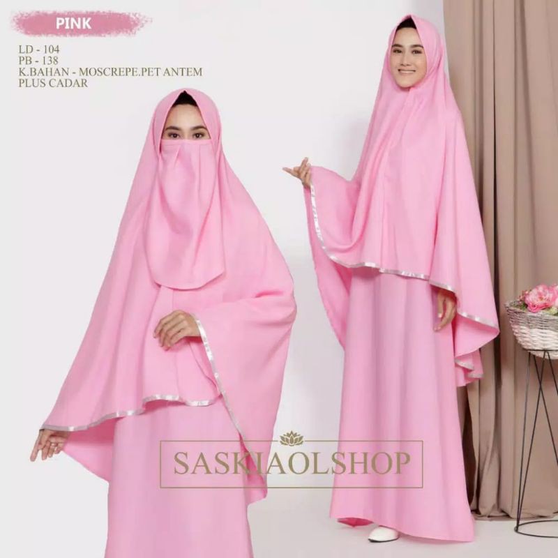 gamis syar'i plus cadar+hijab