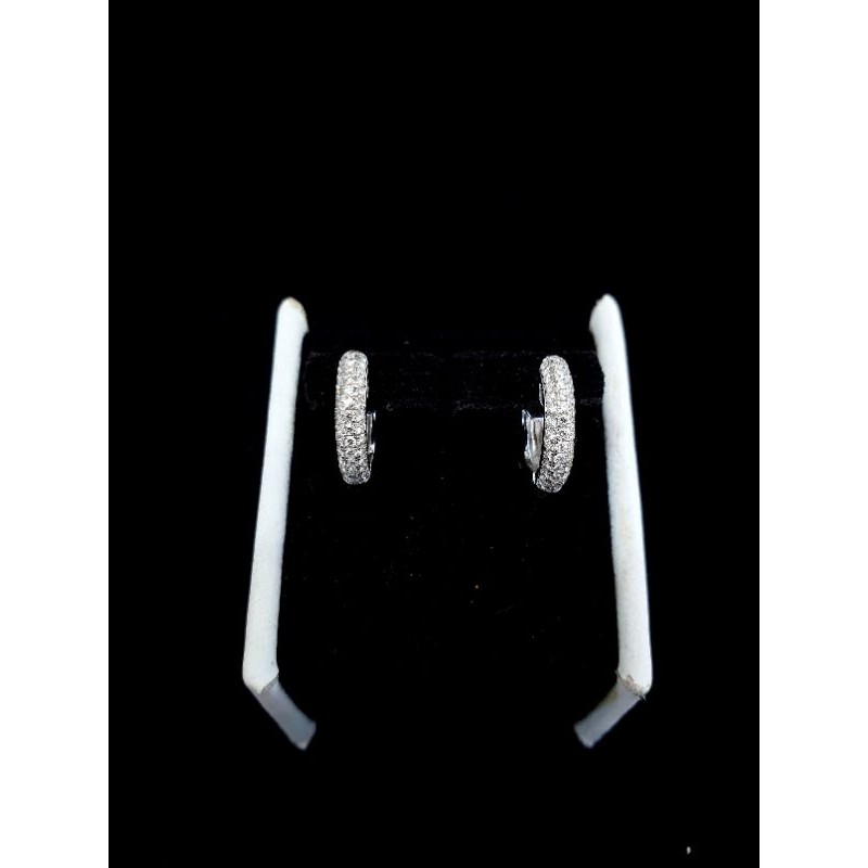 giwang jepit full berlian stengah keliling