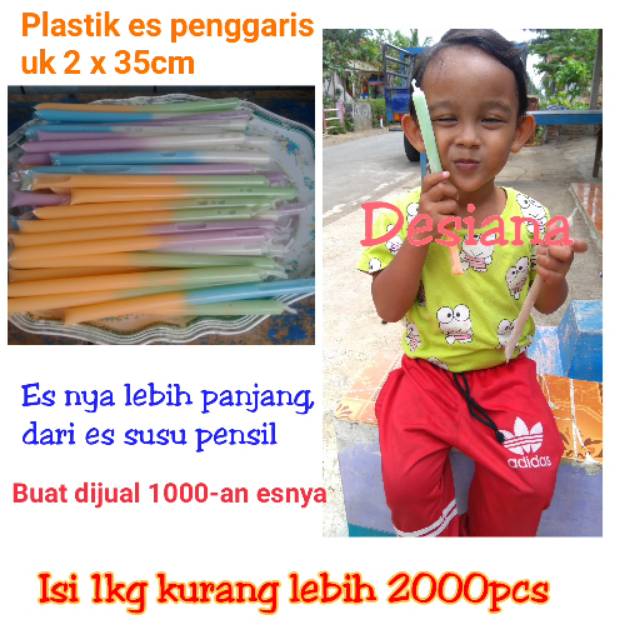 

Plastik es penggaris Uk 2x35cm