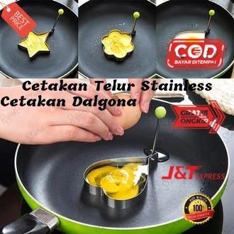 Cetakan Telur Karakter Telor Ceplok / Cetakan Serbaguna / Cetakan Dalgona Mini
