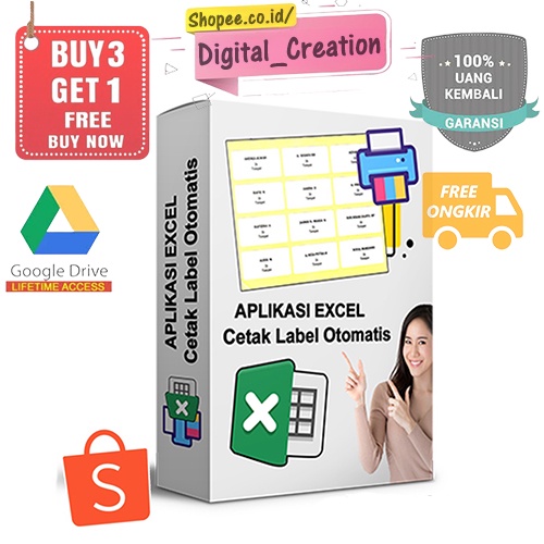 Aplikasi Softwear Excel VBA Print Label Undangan Otomatis