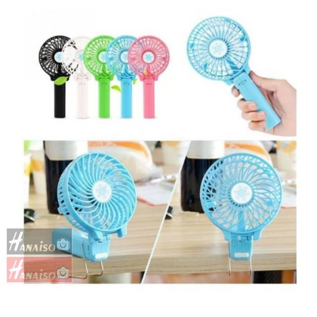 Termurah MEDAN Hanaiso Teckyo Kipas Angin Tangan Mini Usb Fan Portable Fan Handy Mini Fan Kipas Mini Traveling 300