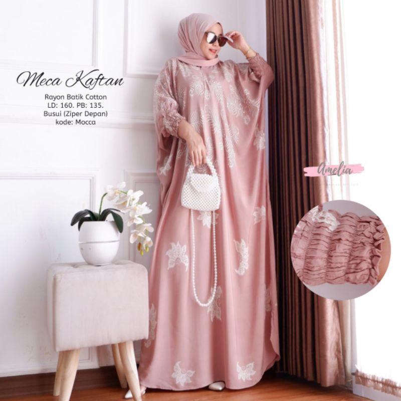 Meca Baju Daster Home Kaftan Batik Wanita Modern Jumbo Ld 160 Rayon Batik Katun Cotton Premium Busui