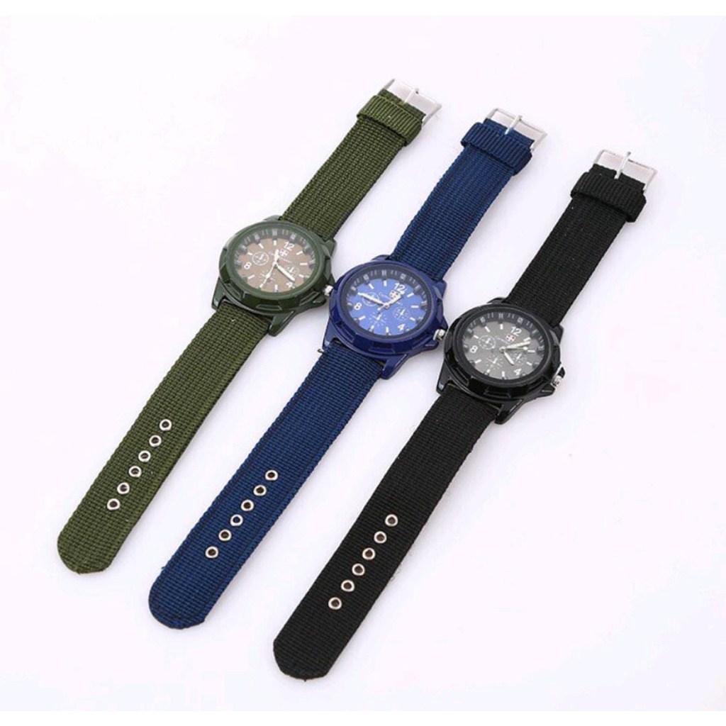 Jam Tangan Pria GEMIUS ARMY TALI BAHAN CANVAS (001C)