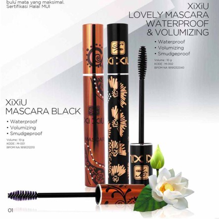 XI XIU Mascara | Lovely | Black | Pen Winged Stamp | 2in1 Eyeliner Maskara Divine 2 in 1 Xixiu