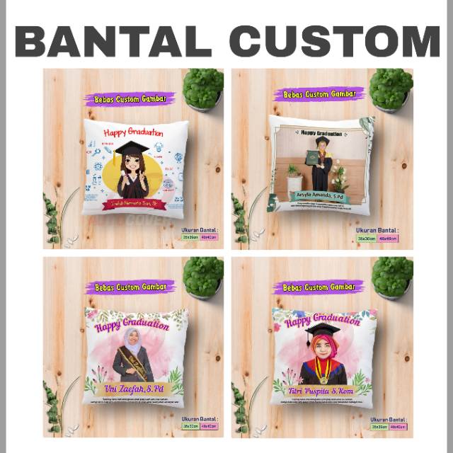 Bantal Kado Bantal souvenir Bantal ulang tahun Bantal hadiah bantal Custom