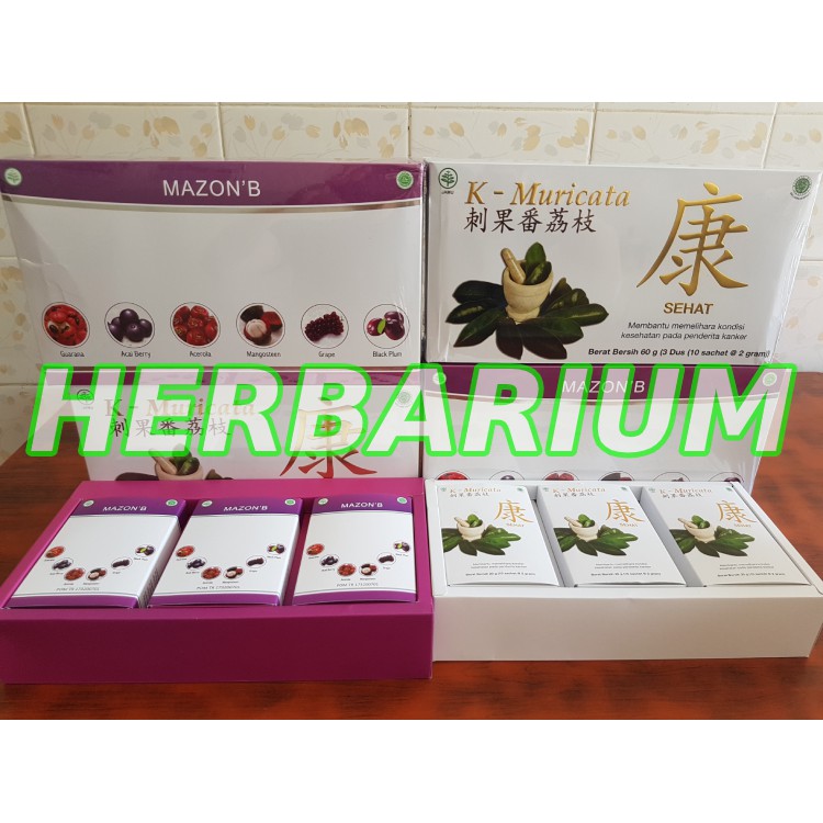 Paket Terapi K Muricata Mazon B 100 Original Asli Shopee Indonesia
