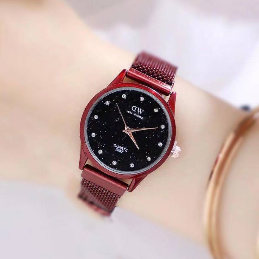 [COD] New Jam Tangan Wanita Terbaru Rantai Pasir Magnet Display Quartz Import