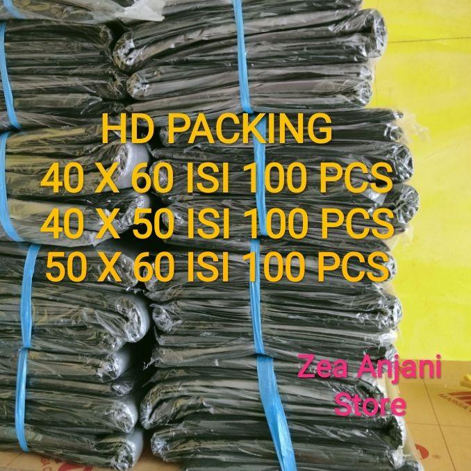 

( Murah ) Plastik Packing Hitam 40x60 Isi 100 / Plastik HD Packing Hitam 30micro