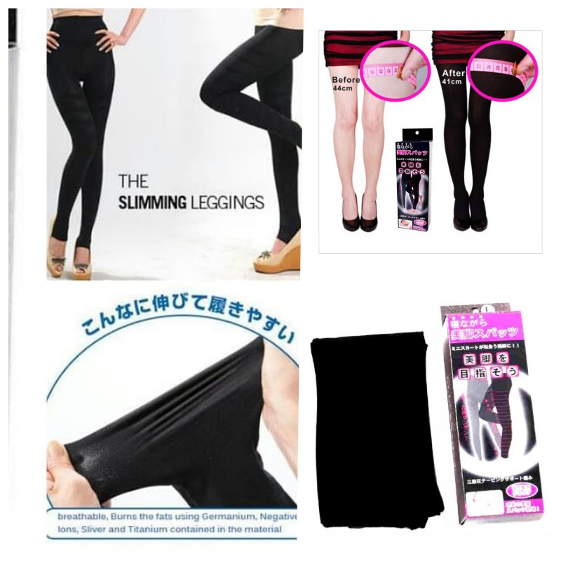 [COD] Slimming Light Legging Pelangsing Lemak Menaikkan dan Mengencangkan Area Kaki Paha Betis dengan Bahan Polyamide &amp; Spandex