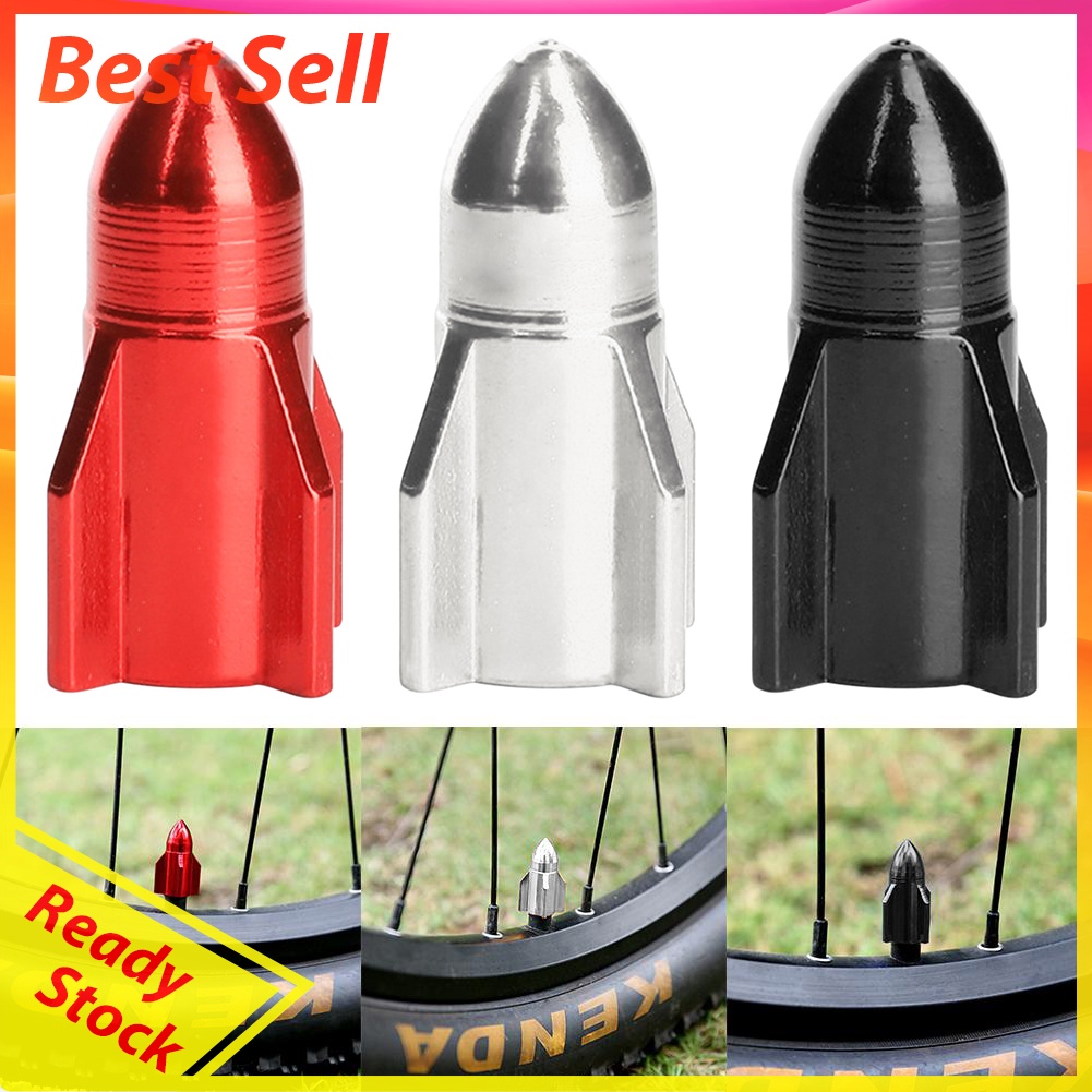 2pcs Aluminum Mountain MTB Bike Bicycle Car Tire Valve Cap Tyre Dust Cover