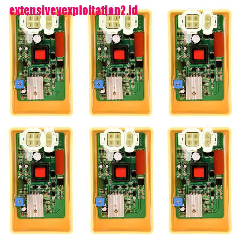 &lt; E2id &amp; &gt; Kotak Pengapian Mobil Balap CDI 6-pin DC Adjustable Tahan Lama GY6 125CC