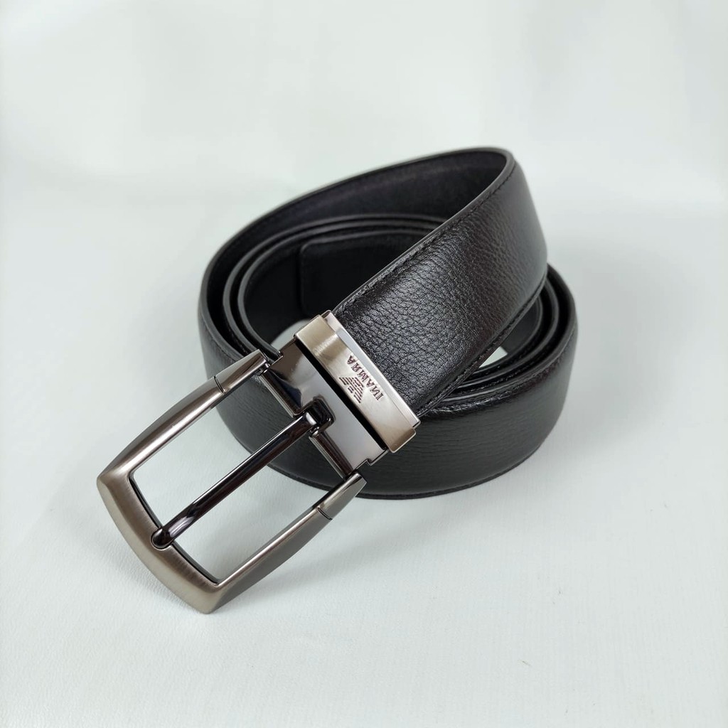 GEKO Men Belt Leather Sabuk Ikat Pinggang Belt Kulit Asli Pria